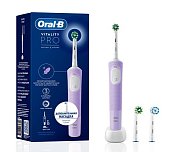 Oral-B (Орал-Би) Электрическая зубная щетка Vitality Pro тип 3708 с зарядным устр., тип 3757, сиреневый с насадкой Sensitive clean EB60, Braun GmbH