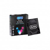 Durex (Дюрекс) презервативы Dual Extase 3шт, Рекитт Бенкизер Хелскэр Интернешнл Лтд.